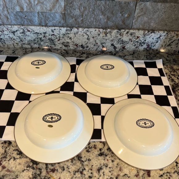 Mackenzie-Childs Vintage Camp 1995 Courtly Check 9" Soup Bowls. Set of 4. EUC! - Picture 7 of 13